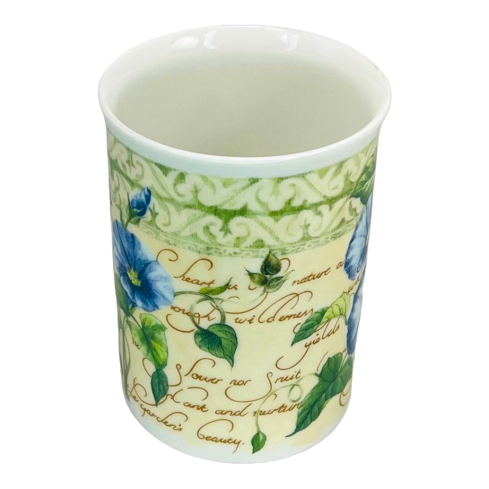 English Vintage Crown Trent Fine Bone China Coffee Mugs Set of 2 Floral Design - Picture 7 of 11